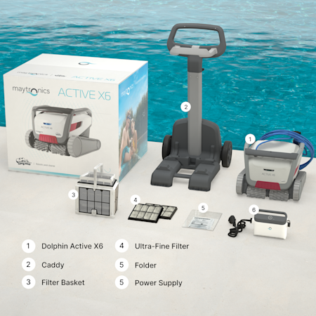 Dolphin Active X6 Robotic Pool Cleaner (Up to 15m Pools)