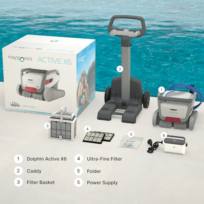 Dolphin Active X6 Robotic Pool Cleaner (Up to 15m Pools)