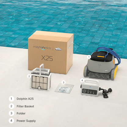 Dolphin X25 Robotic Pool Cleaner (Up to 12m Pools)